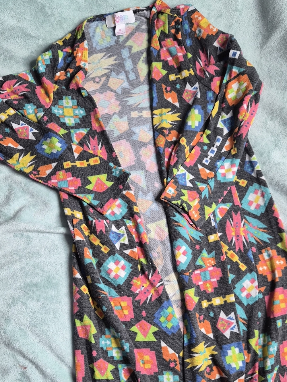 LuLaRoe Kids Sariah Long Sleeve Duster Size 8